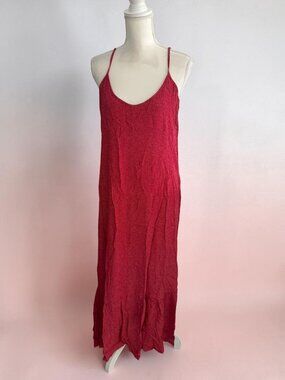 RACHEL PALLY Red Mini Dot Maxi Dress Size XL